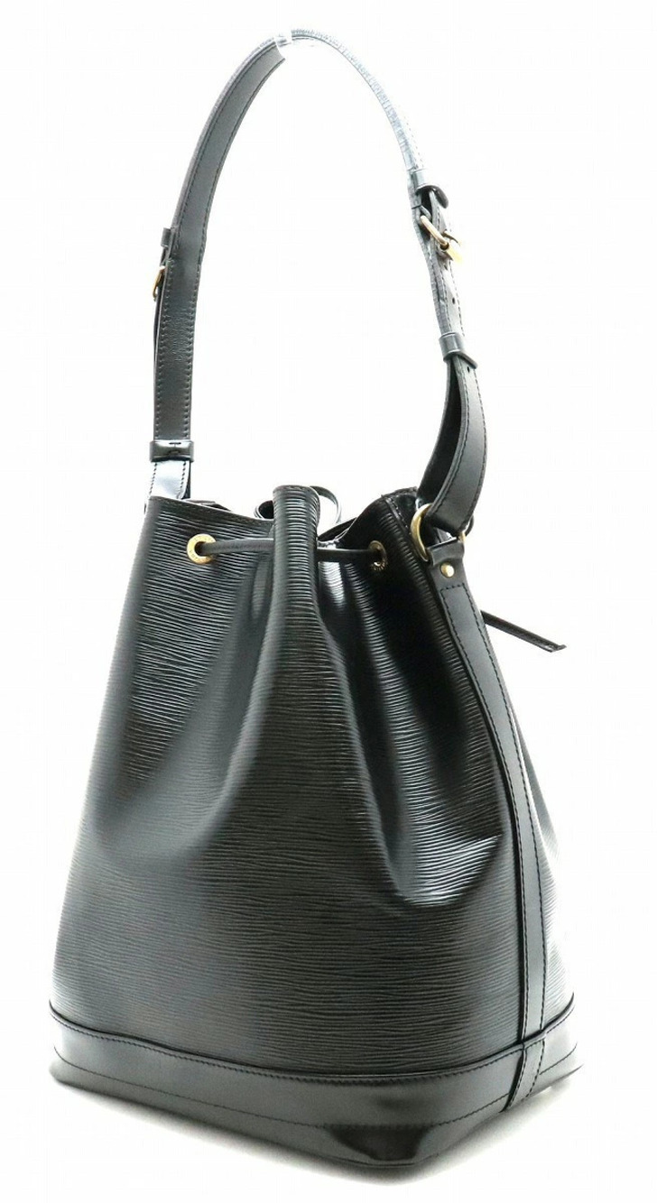 Louis Vuitton Noir Leather Noe Shoulder Epi Bag One Semi Black